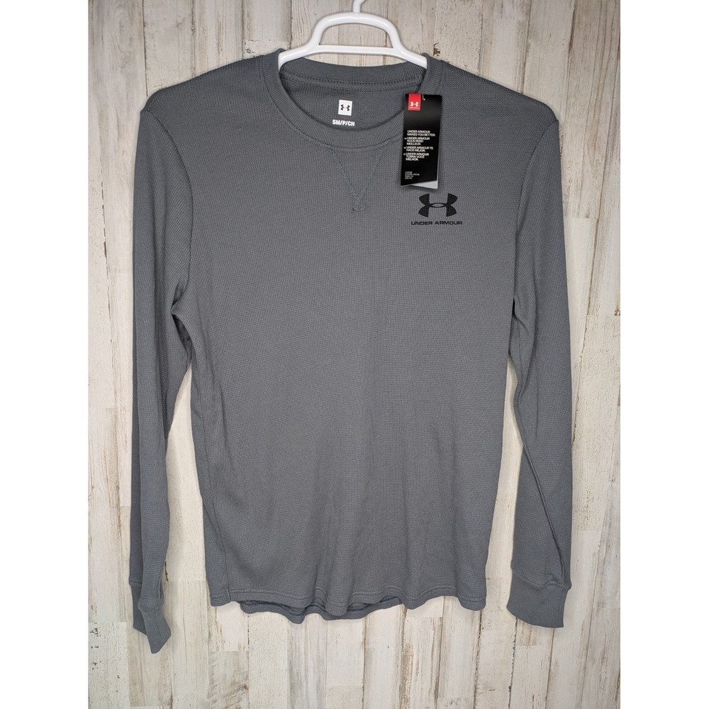 Under Armour Men's Small Gray UA Sportstyle Essential Texture Crew-Neck T-Shirt